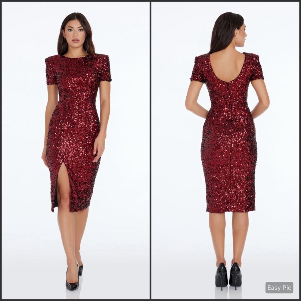 NWT Dress the Population Natasha Sequin Dress Size XS